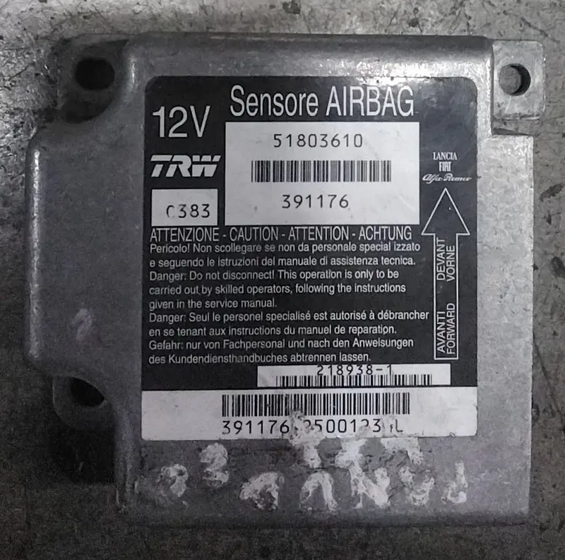 Centralina airbag fiat panda codice 51803610